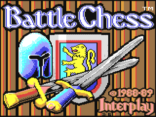 Battle Chess title screen for Commodore 64